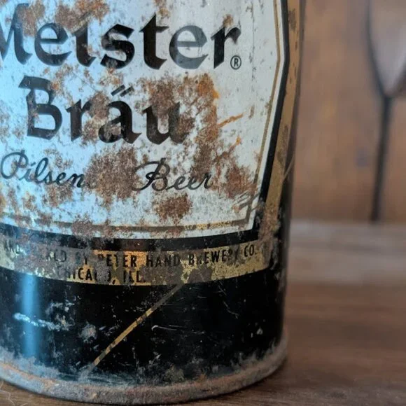 Vintage Meister Brau Beer Can 1956 Heavily Rusted - Picture 6 of 11